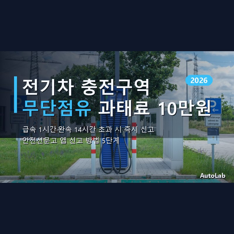 전기차 충전구역 무단점유 과태료·신고 방법·에티켓 완벽 정리 [2026]